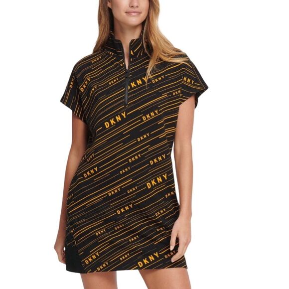 DKNY Sport Meteorite Logo Print Athletic Dress - Size XS - Picture 1 of 6